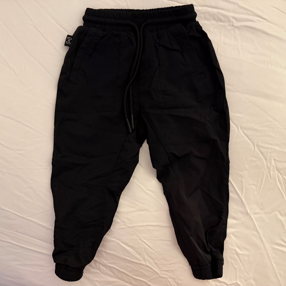 Olive + Scout Black Jogger Pants 12-18 mo